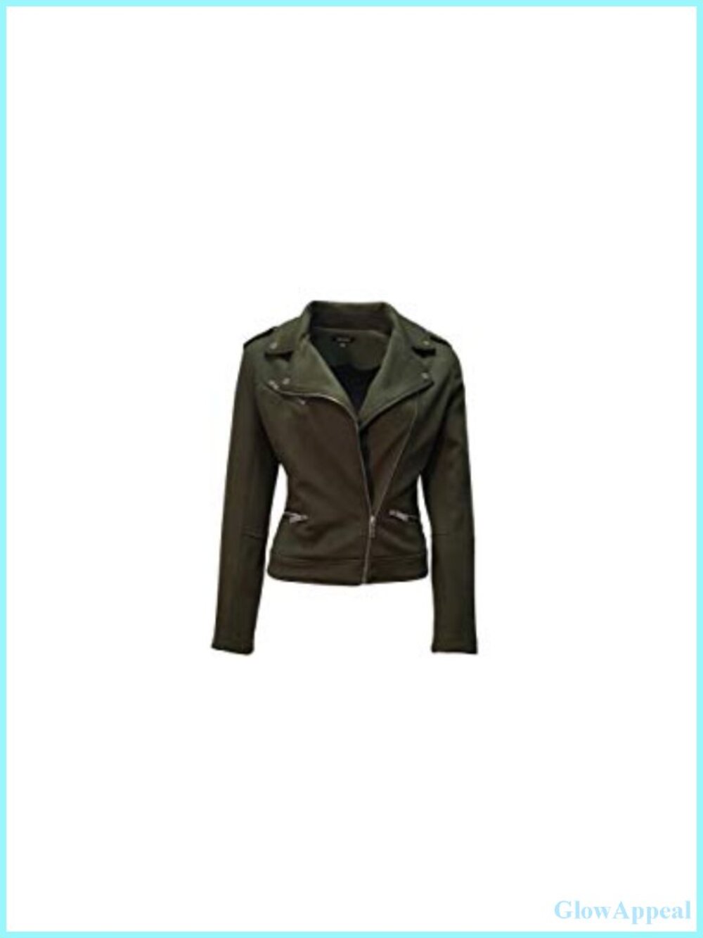 Faux Suede Jacket Long Sleeve Zipper Up Casual Peacoat Slim Fit Outwear